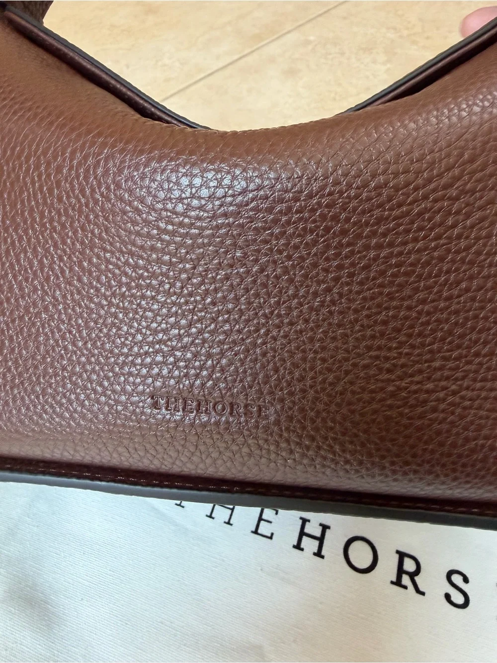 The Horse Clementine Bag Coffee Pebbled Leather - Picture 7 of 12